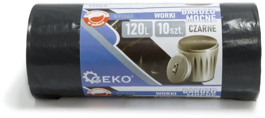 Geko Worki na śmieci 120L (rolka 10vnt) - juoda (18)