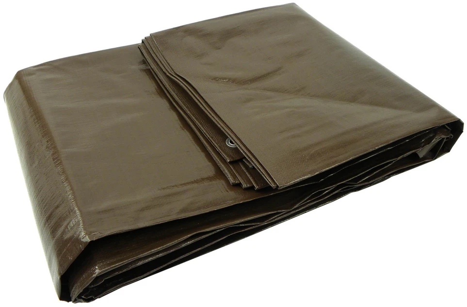 Geko brezentas ypač storas/rudas 200 g 2 x 3 m