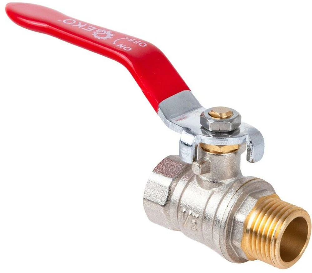 Geko Rutulinis vožtuvas 1/2'' WZ DN15 su sandarikliu ir rankena G70220