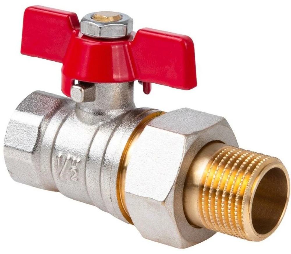 Geko Rutulinis vožtuvas 1/2'' DN15 peteliškė droselis jungtis G70223