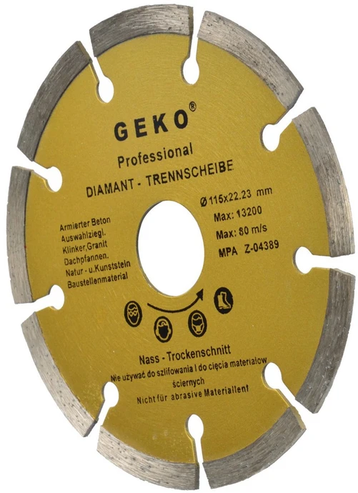 Geko Tarcza diam.115mm segment.GEKO PROFI(200)