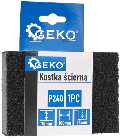 Geko Šlifavimo kaladėlė 70x100x25mm P240 (10/250)