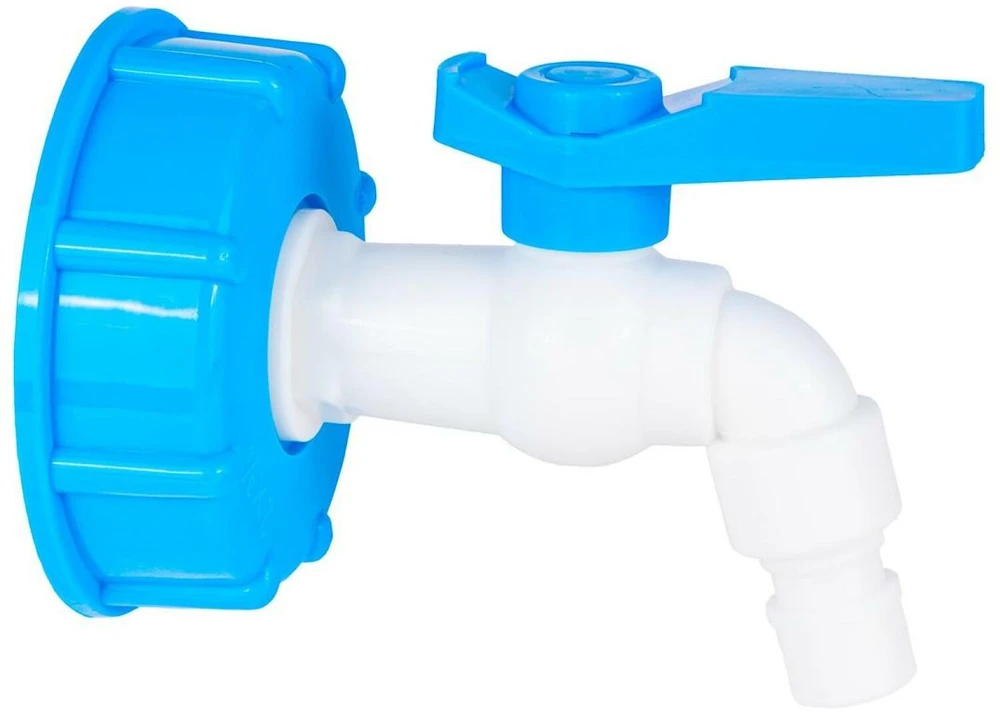 Geko Rinkinys – IBC veržlė S60x6 + čiaupas 3/4'' – čiaupas (125)