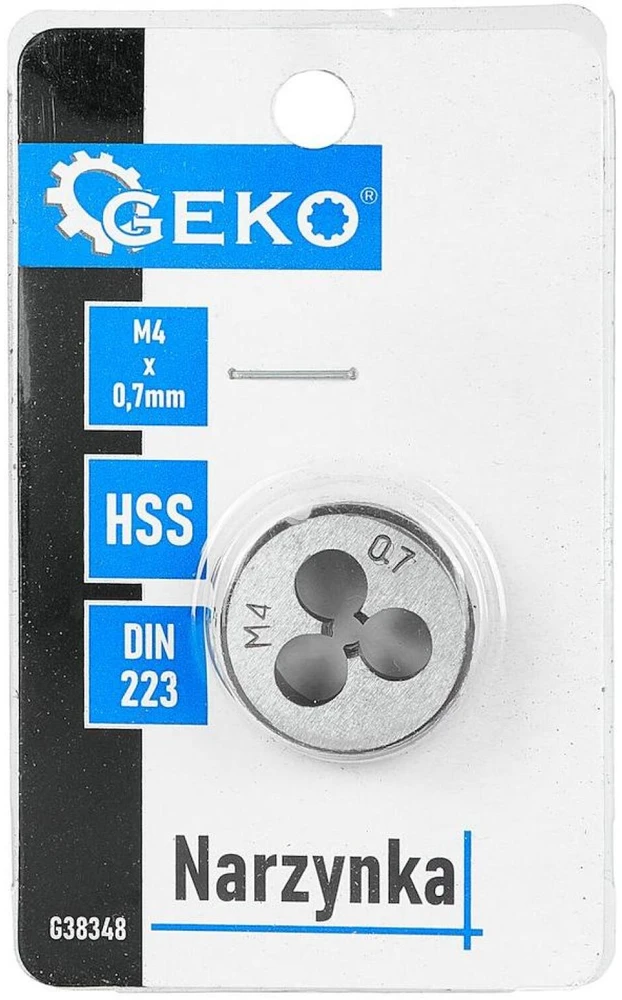 Geko Sriegimo plokštė M4 x 0,7 mm (150/300)