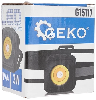 Priekinė žibintuvėlė Geko Priekinė žibintuvėlė atspari smūgiams su atšvaitu LED COB 3W 500mAh 500lm IP44 (240)