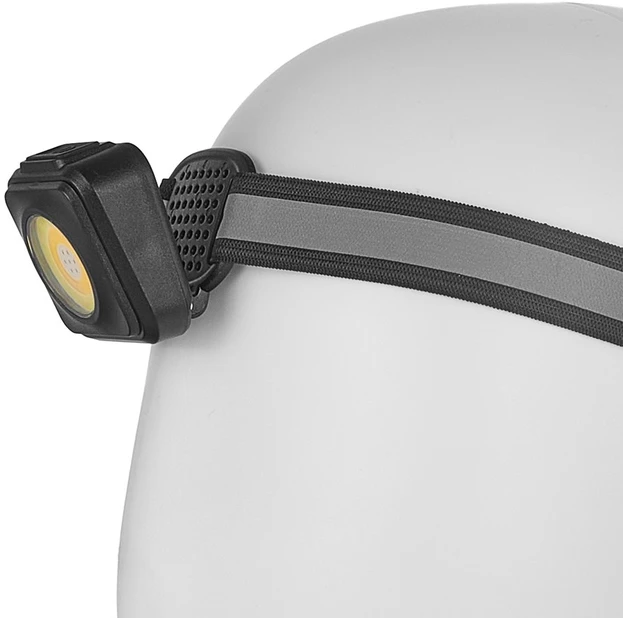 Priekinė žibintuvėlė Geko Priekinė žibintuvėlė atspari smūgiams su atšvaitu LED COB 3W 500mAh 500lm IP44 (240)
