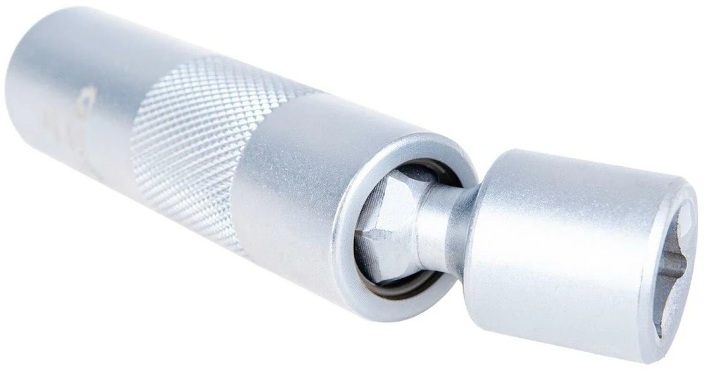Geko Plonasienė veržliaraktinė galvutė su šarnyru žvakėms 14 mm 3/8'' CrV (100)