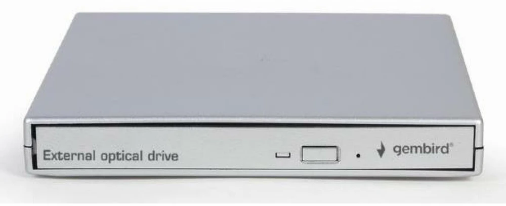 Kietasis diskas GEMBIRD EXTERNAL DVD DRIVE USB 2.0 Sidabrinis