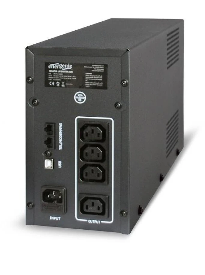 Gembird EnerGenie | UPS UPS-PC-1202AP | 1200 VA | 220 V | 220 V