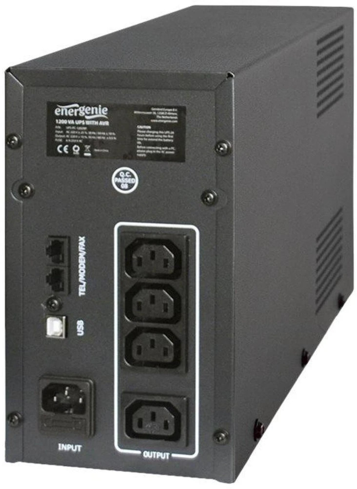 Gembird EnerGenie | UPS UPS-PC-1202AP | 1200 VA | 220 V | 220 V