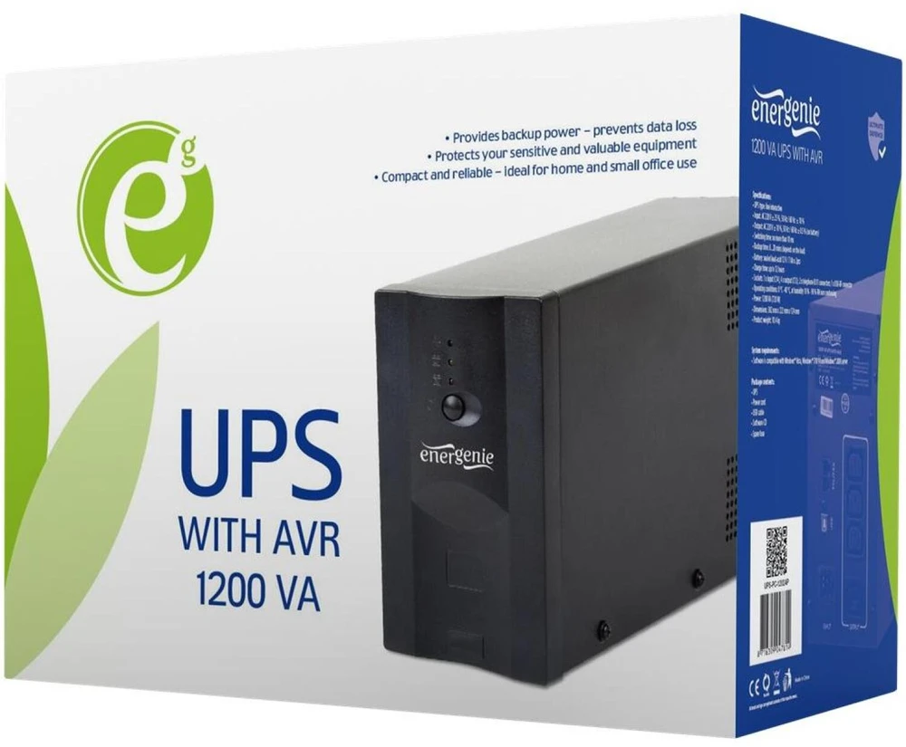 Gembird EnerGenie | UPS UPS-PC-1202AP | 1200 VA | 220 V | 220 V