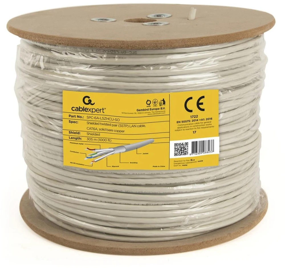 Gembird CAT6A SSTP LSZH LAN 305 m