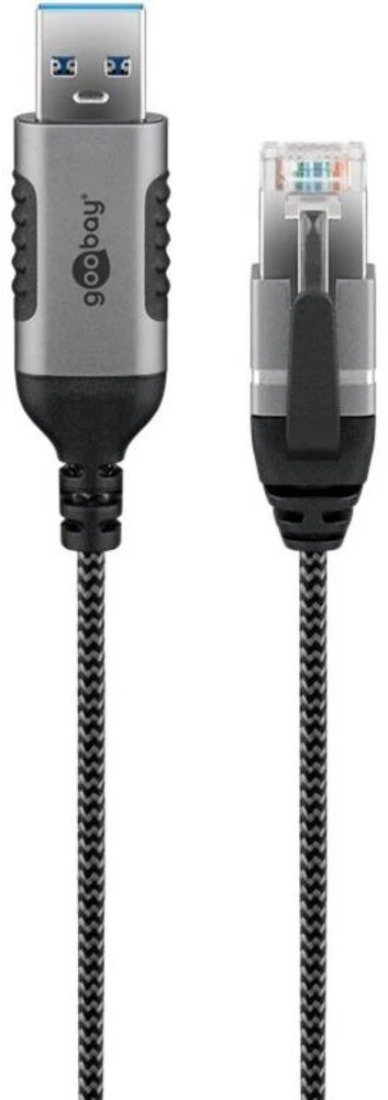 Goobay Kabelis Ethernet USB-A 3.0 do RJ45, Slim, 5 m - Długość kabla 5 m
