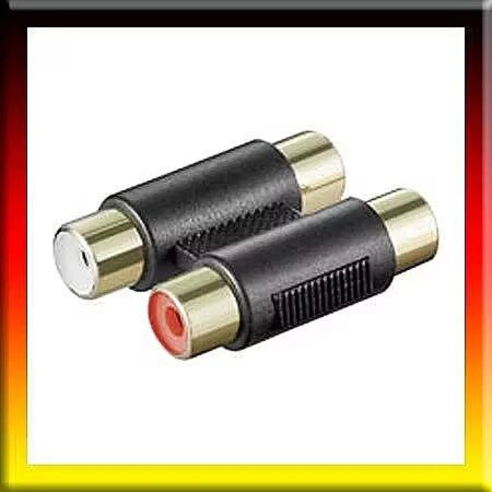 Adapteris AV Goobay RCA (Cinch) x2 - RCA (Cinch) x2 juoda (12419)