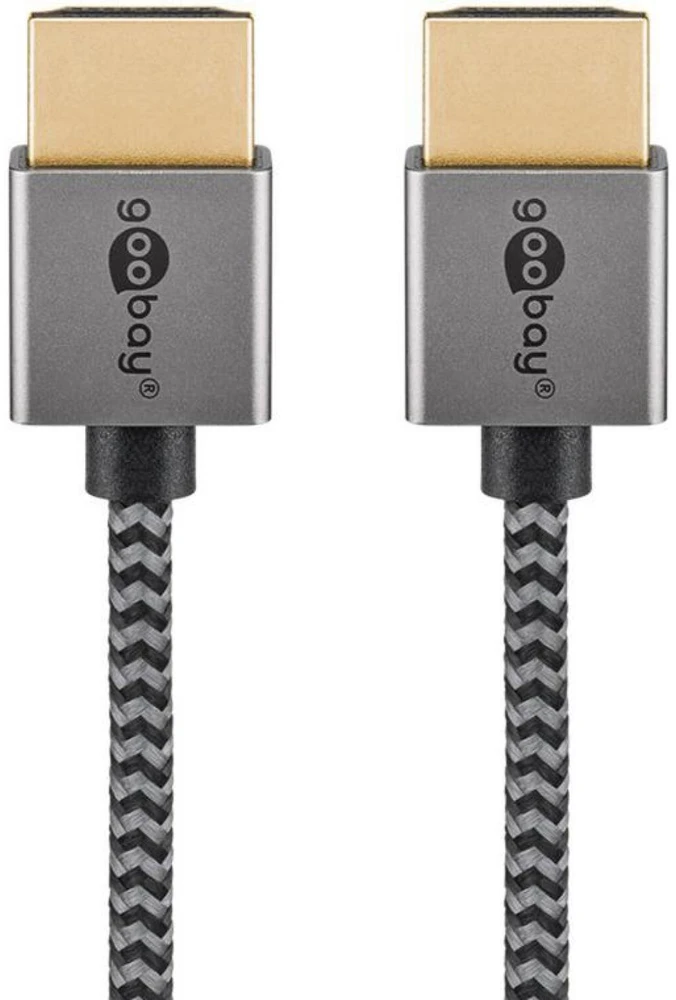 Goobay Itin didelės spartos plonas HDMI kabelis - kabelio ilgis 2 m