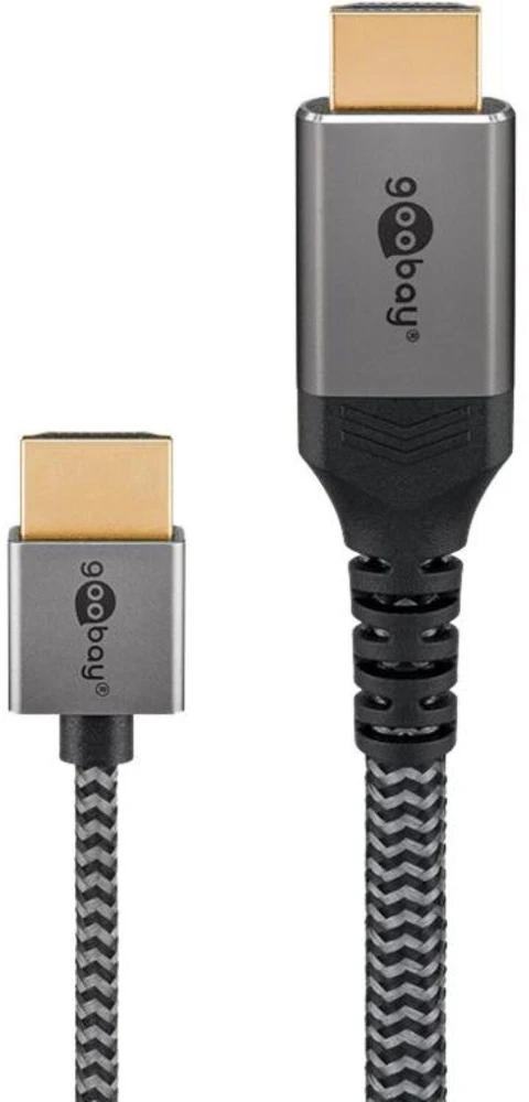 Goobay Itin didelės spartos plonas HDMI kabelis - kabelio ilgis 2 m