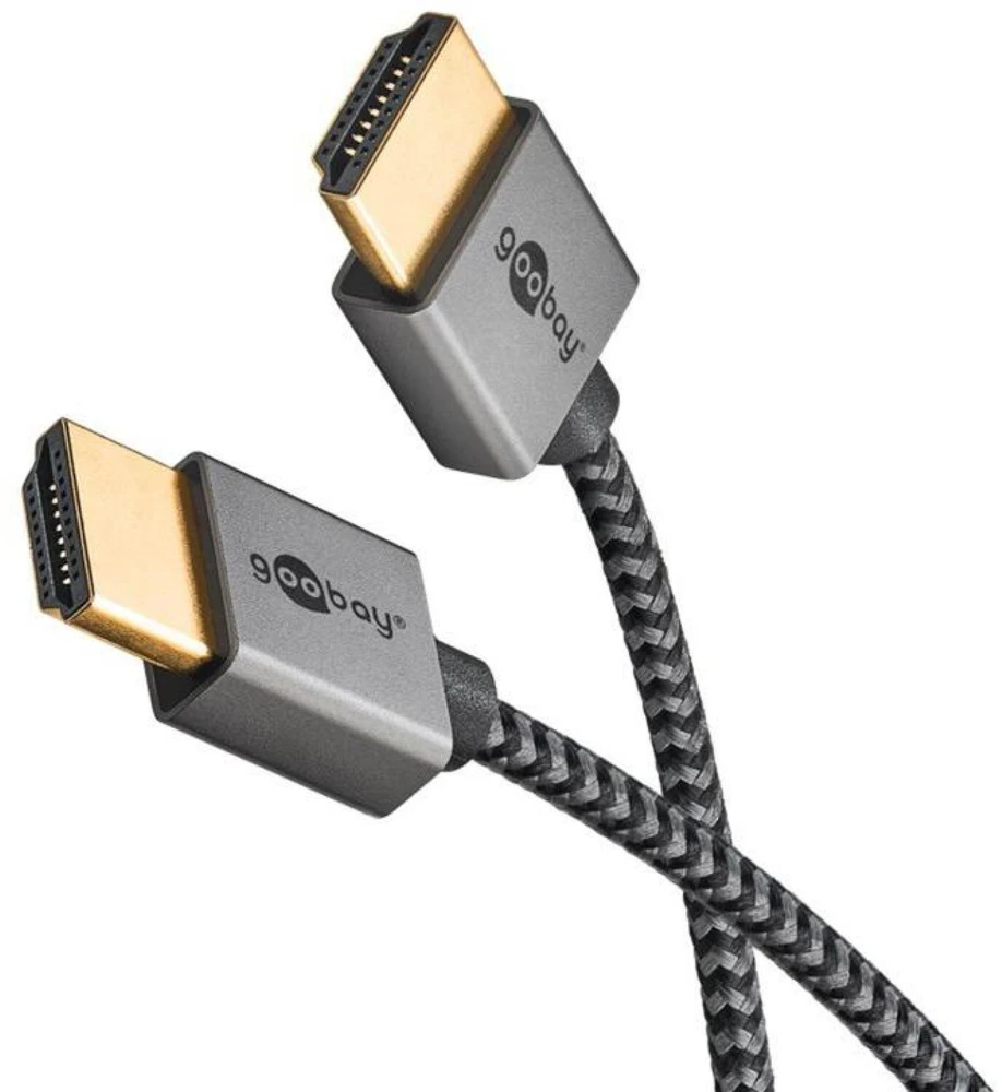 Goobay Itin didelės spartos plonas HDMI kabelis - kabelio ilgis 2 m