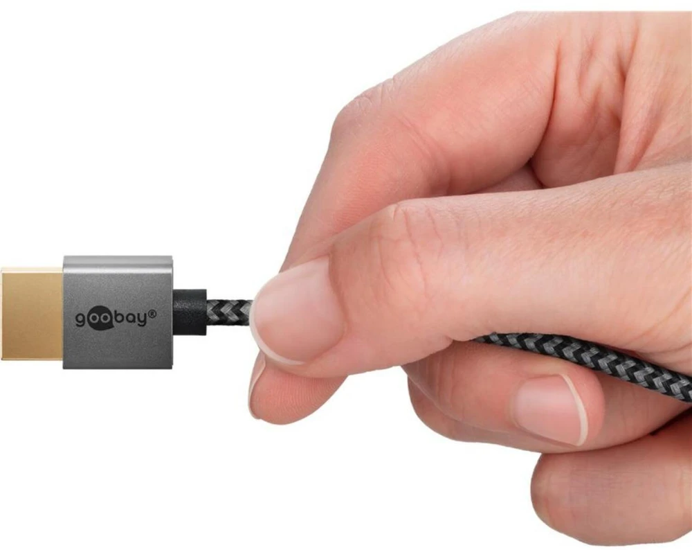 Goobay Itin didelės spartos plonas HDMI kabelis - kabelio ilgis 2 m