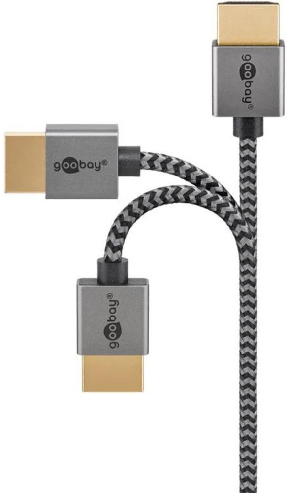 Goobay Itin didelės spartos plonas HDMI kabelis - kabelio ilgis 2 m