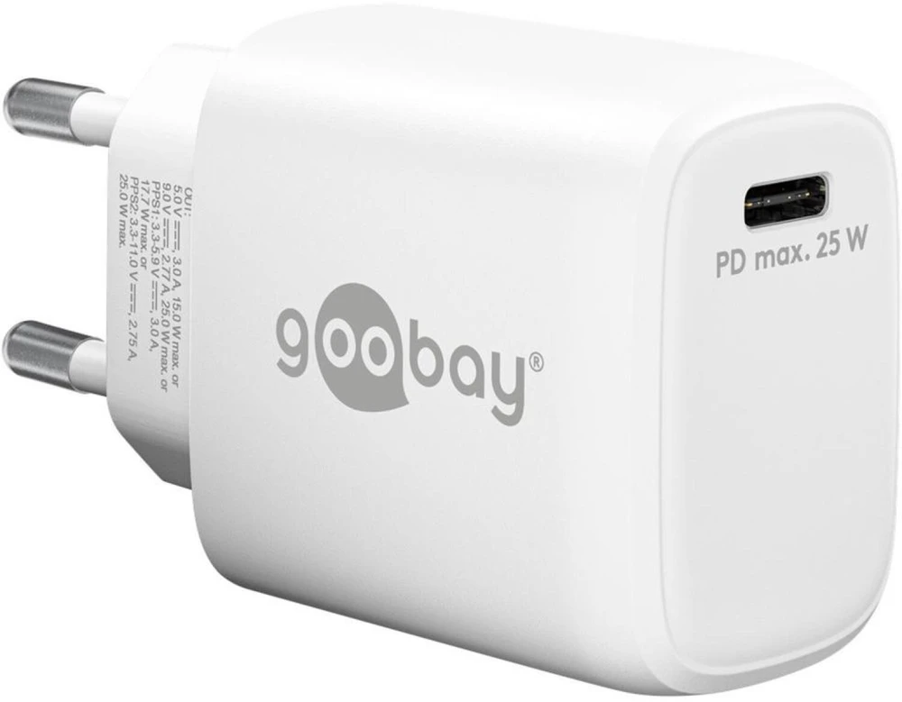 Įkroviklis Goobay 65368 USB-C PD GaN szybka 25 W