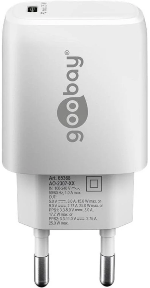 Įkroviklis Goobay 65368 USB-C PD GaN szybka 25 W