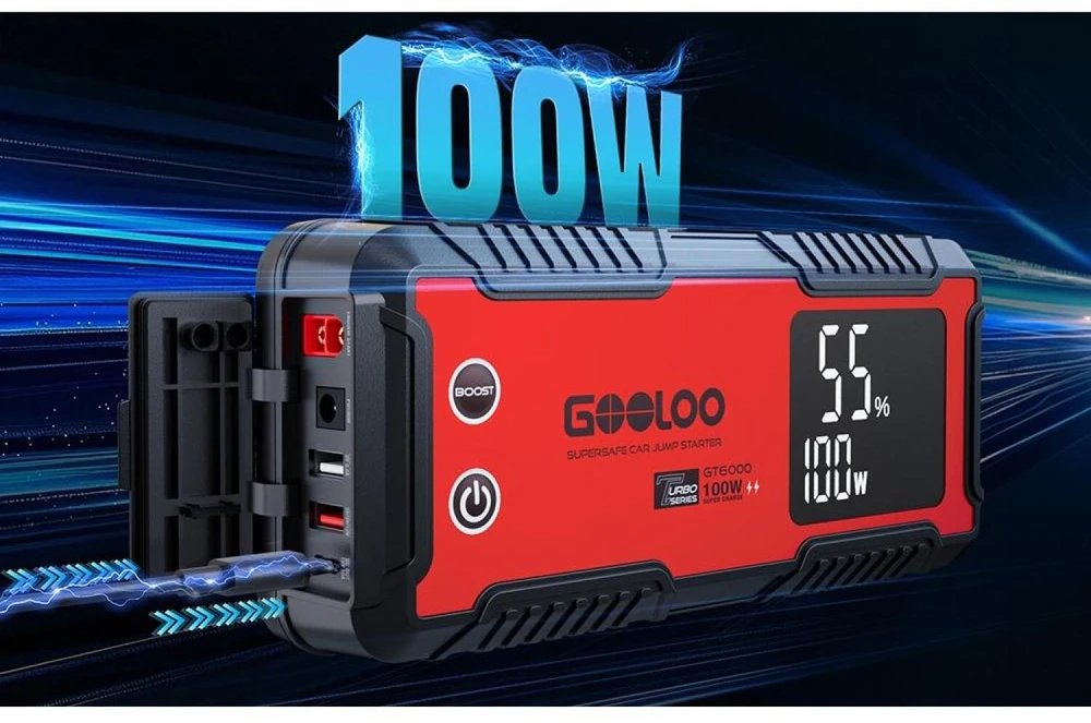 GOOLOO GT6000 99,9 Wh užvedimo baterijų užvedimo įrenginys