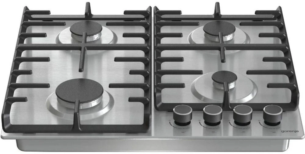 Kaitlentė Gorenje | Hob | G642ABX | Gas | Number of burners/cooking zones 4 | Rotary knobs | Nerūdijantis plienas