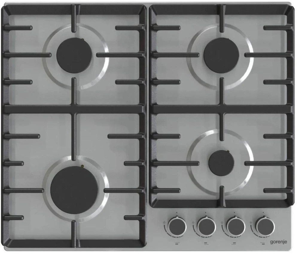 Kaitlentė Gorenje | Hob | G642ABX | Gas | Number of burners/cooking zones 4 | Rotary knobs | Nerūdijantis plienas