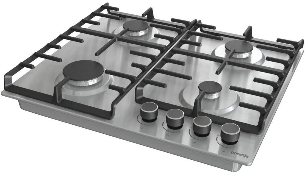 Kaitlentė Gorenje | Hob | G642ABX | Gas | Number of burners/cooking zones 4 | Rotary knobs | Nerūdijantis plienas