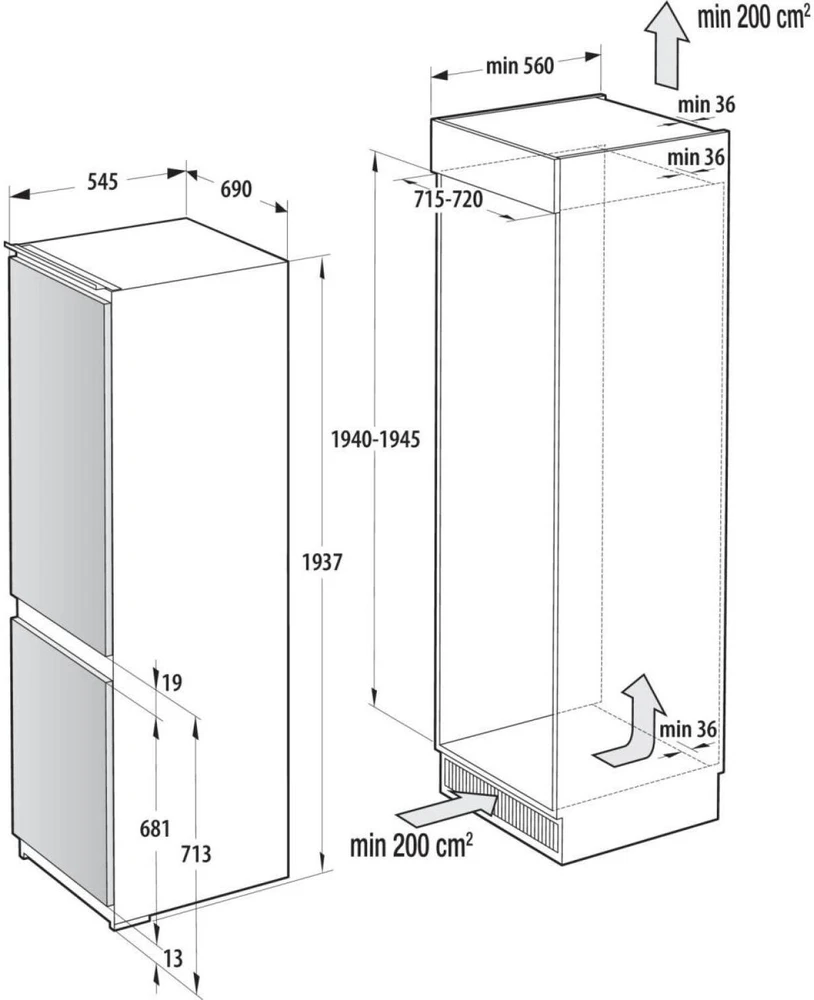 Šaldytuvas Gorenje NRKI619D61WFE