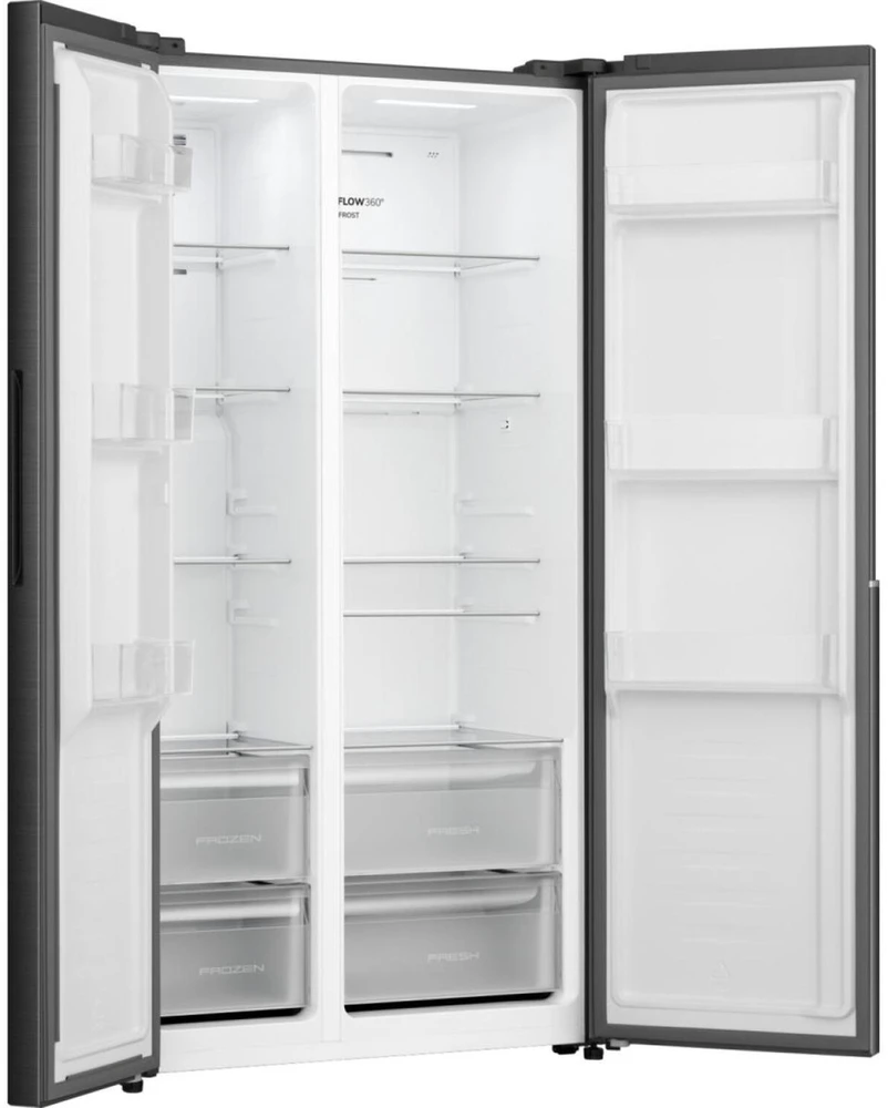Skalbimo mašina Gorenje Šaldytuvas NRS917C41BX 20017844, 544l, 347l, 197l, 204kWh/metus, C, 37dB, 91.1cm, 178.6cm, 61.5cm, LED ekranas