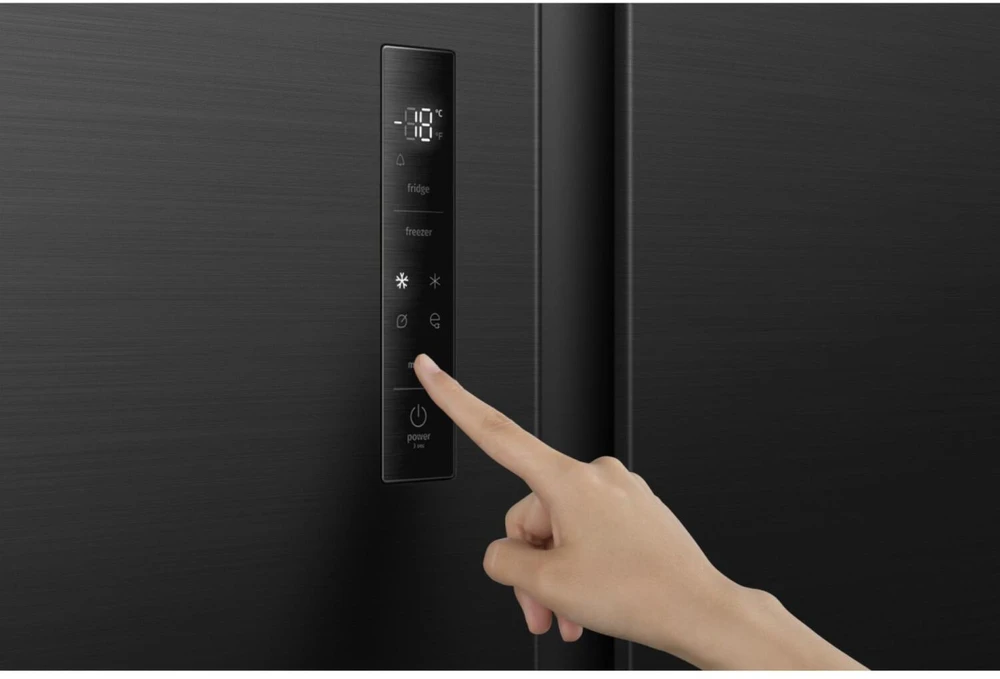 Skalbimo mašina Gorenje Šaldytuvas NRS917C41BX 20017844, 544l, 347l, 197l, 204kWh/metus, C, 37dB, 91.1cm, 178.6cm, 61.5cm, LED ekranas