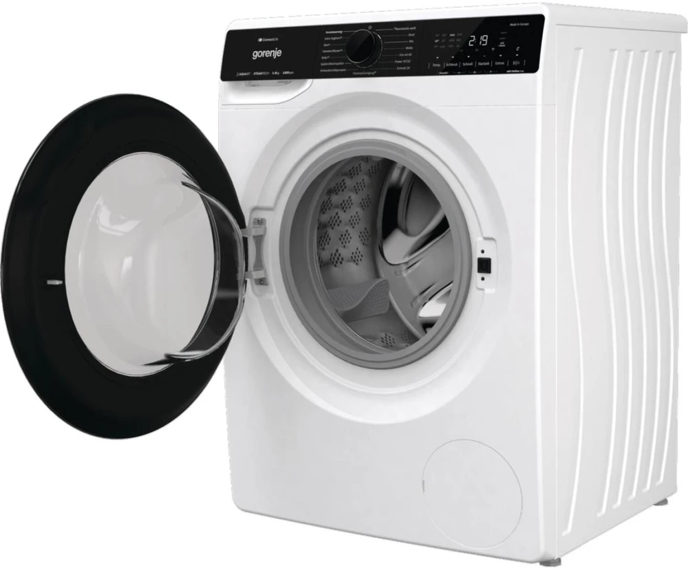 Gorenje skalbimo mašina WPNA94A1TS 744985, 9kg, 1400 aps/min, A, 60cm, WiFi, ConnectLife, balta/juoda