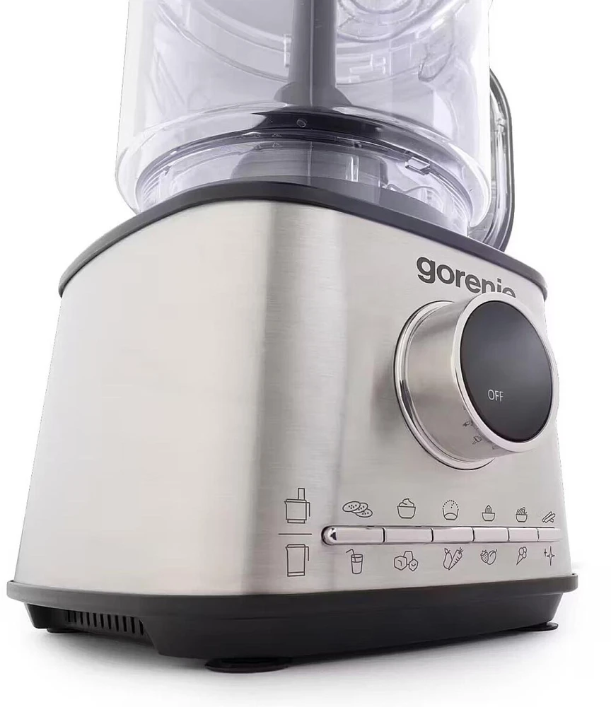 Gorenje Virtuvės kombainas SBR1500E 740226, 1500W, 2L, 1.75L, 10 greičių, LED, nerūdijantis plienas, pulso funkcija