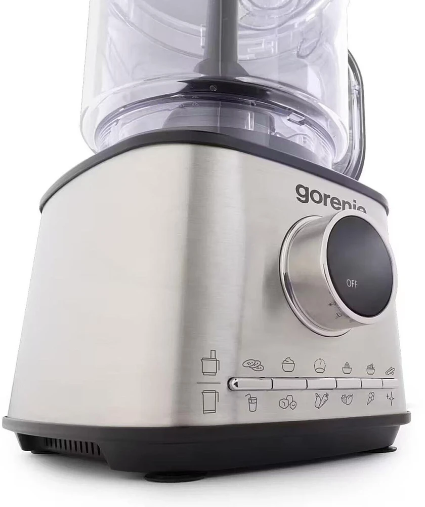 Gorenje Virtuvės kombainas SBR1500E 740226, 1500W, 2L, 1.75L, 10 greičių, LED, nerūdijantis plienas, pulso funkcija