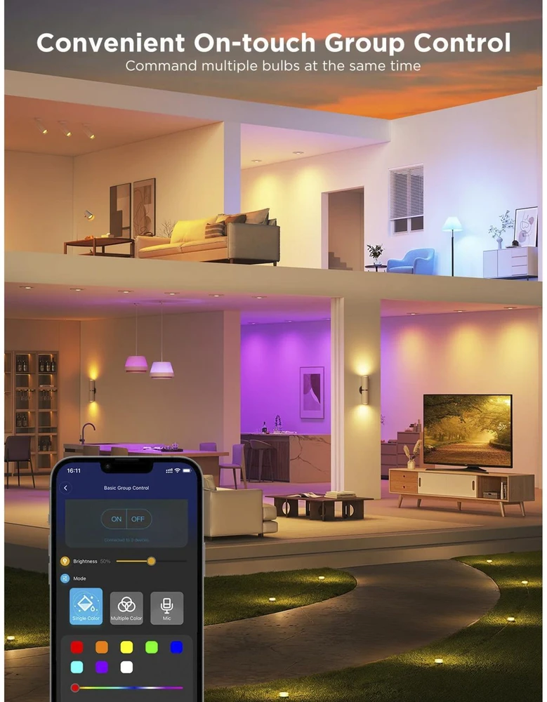 Govee RGBWW išmanioji 4.8W LED lemputė GU10 2vnt.