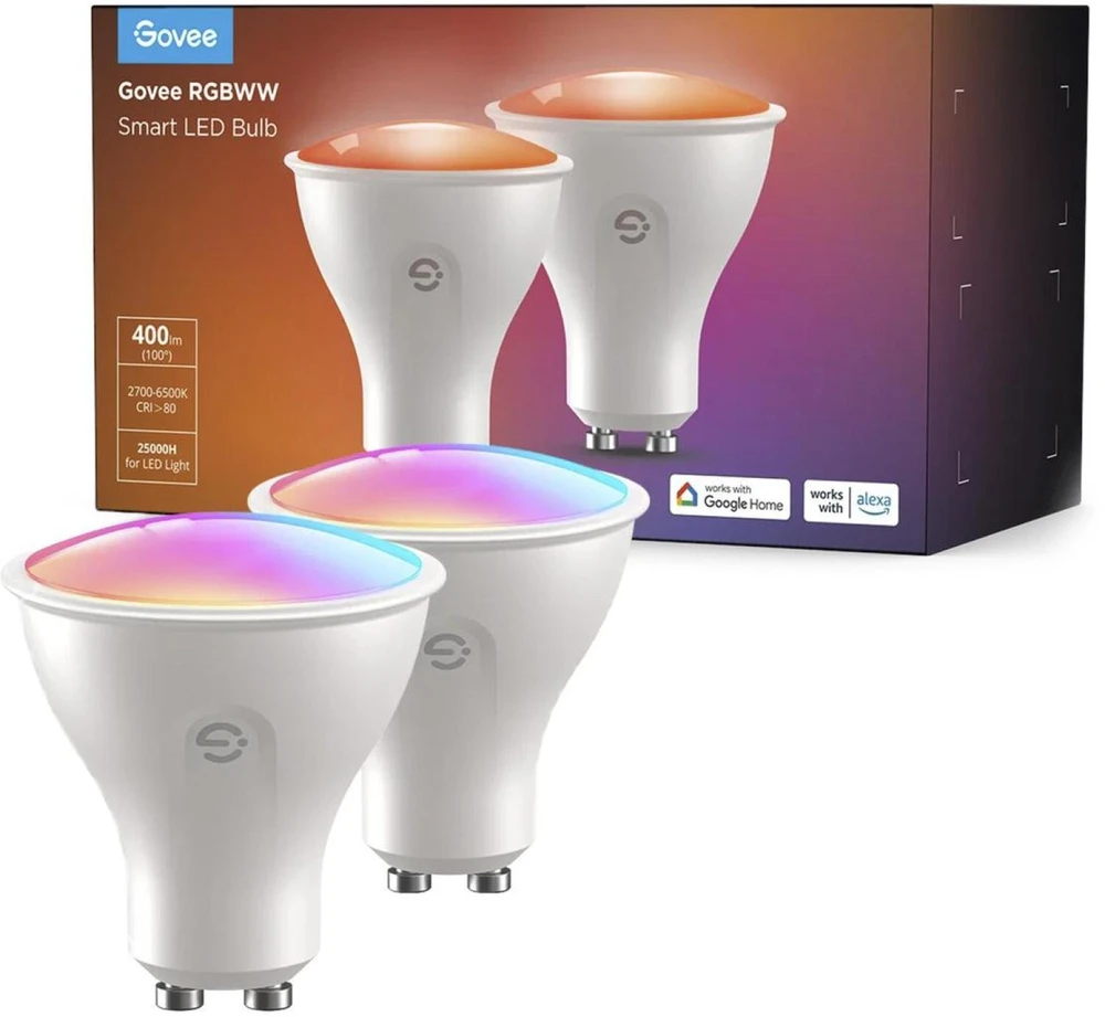 Govee RGBWW išmanioji 4.8W LED lemputė GU10 2vnt.
