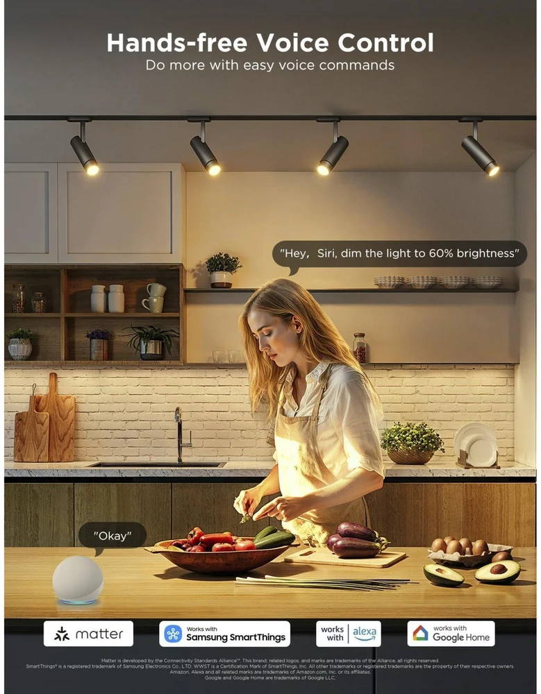 Govee RGBWW išmanioji 4.8W LED lemputė GU10 2vnt.
