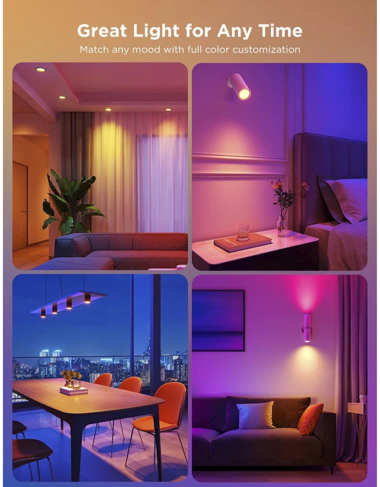 Govee RGBWW išmanioji 4.8W LED lemputė GU10 2vnt.