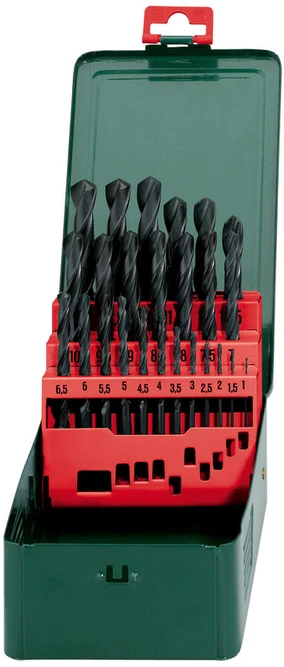 Grąžtas Grąžtų komplektas metalui Metabo HSS-R; 1-13 mm; 25 vnt.