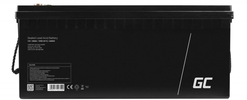Green Cell Žalias Cell AGM akumuliatorius Švino rūgštis 12V 200Ah