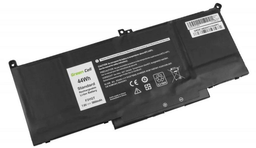 Green Cell Žalias Cell GREENCELL Baterija F3YGT, skirta Dell Latitude 7280 7290 7380 7390 7480 7490