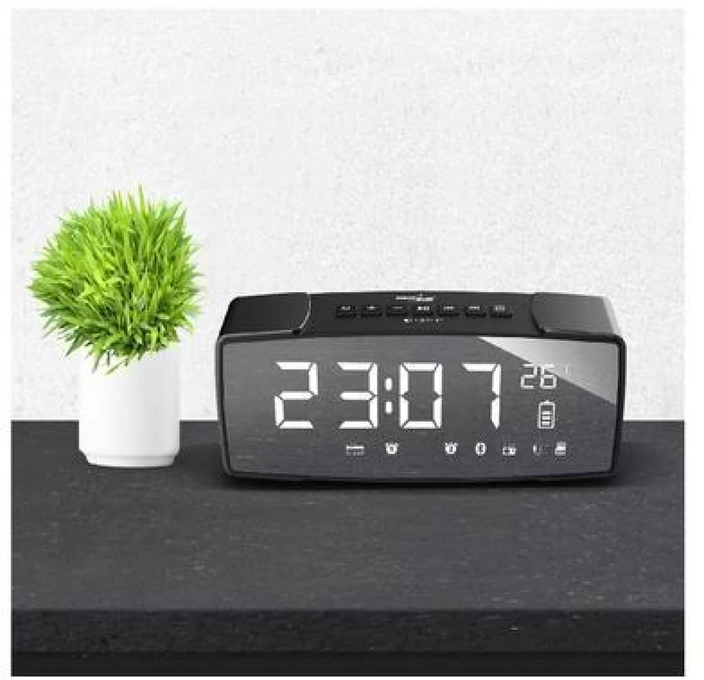Greenblue 62917 Clock Digital Juodas, Pilkas