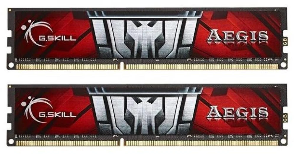 RAM G.Skill | Aegis | 16 GB (8 GB x 2) GB | DDR3 | 1600 MHz | PC/serveris | Registracijos Nr. | ECC Nr