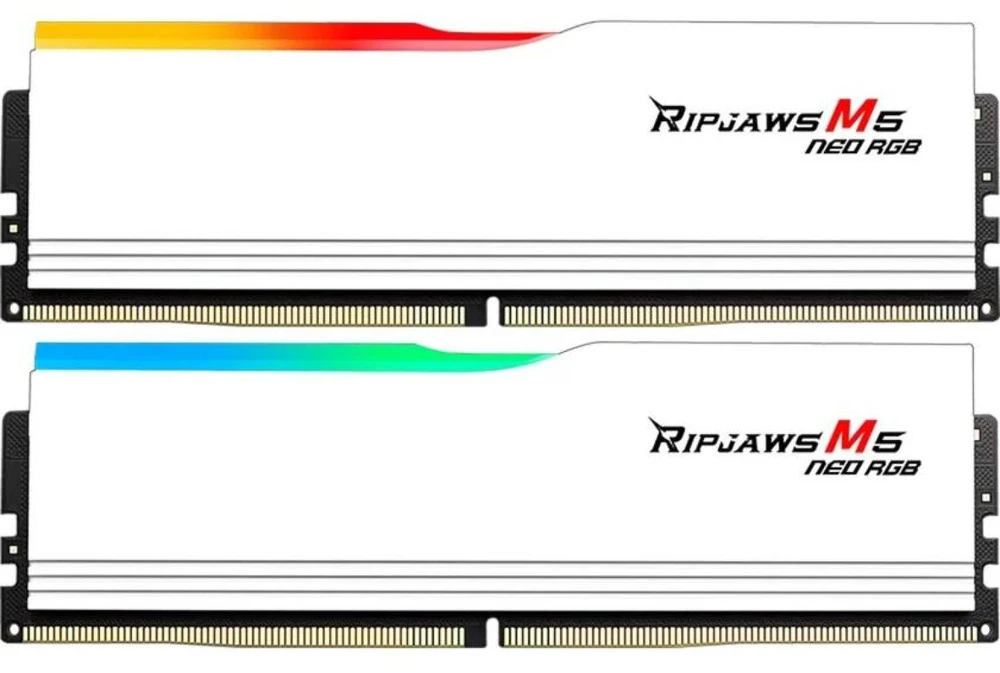 32 GB (2 x 16 GB) G.Skill Ripjaws M5 Neo RGB EXPO DDR5-6000 CL36 RAM atminties rinkinys