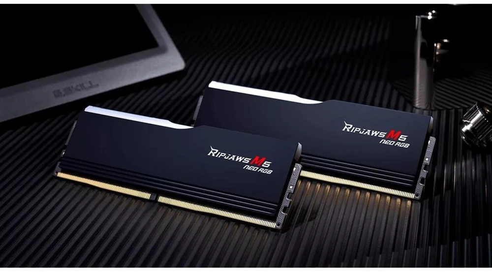 RAM G.Skill | Ripjaws M5 Neo RGB | 32 GB | DDR5 | 6000 MHz | Kompiuteris/serveris | Registracijos Nr. | ECC Nr.