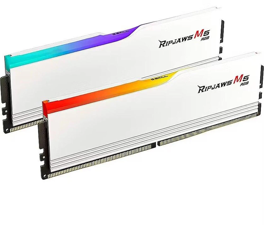 RAM Atmintis G.Skill Ripjaws M5 RGB, DDR5, 64 GB, 6400MHz, CL32 (F5-6400J3239G32GX2-RM5RW)