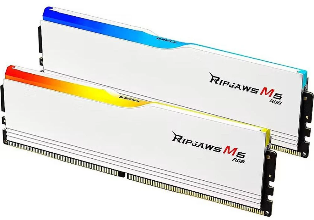 RAM Atmintis G.Skill Ripjaws M5 RGB, DDR5, 64 GB, 6400MHz, CL32 (F5-6400J3239G32GX2-RM5RW)