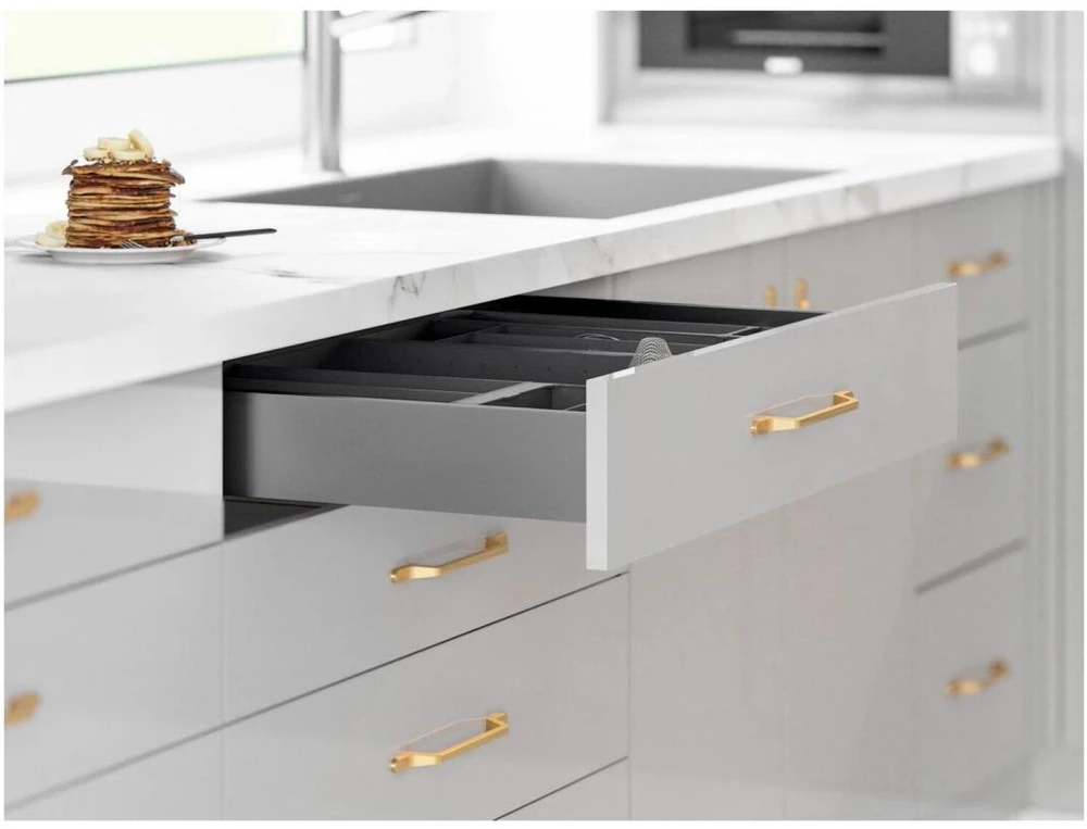GTV AXISPRO under orkaitė drawer system, 69mm 500mm, graphite pilkas