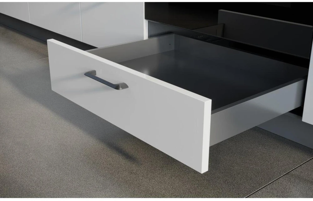 GTV AXISPRO under orkaitė drawer system, 69mm 500mm, graphite pilkas